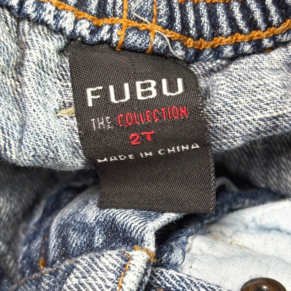 Fubu The Collection Toddler Straight Leg Embroidered Jeans Kids Sz 2T